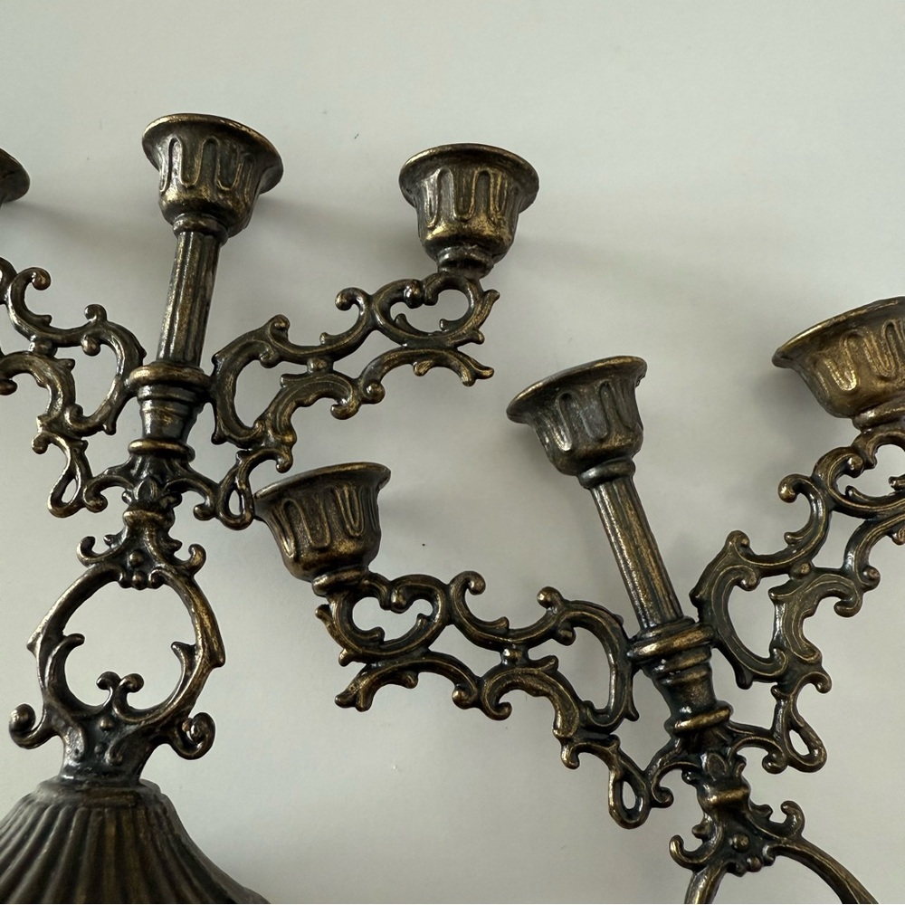 Vintage Interpur Italy Mini Candle Holders Pair of 2